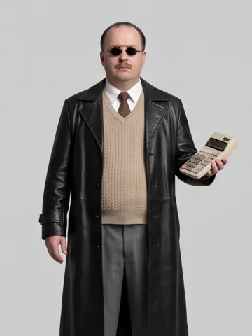 Burning Bridges AI character idea: retro office hacker